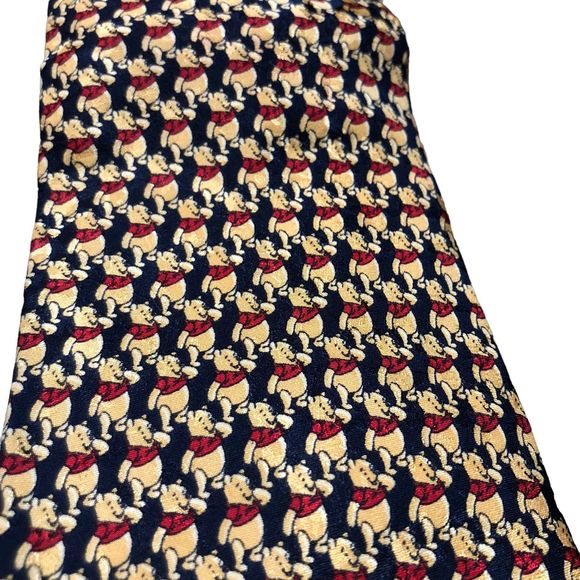 Disney’s Winnie the Pooh Silk Necktie, Collectible Tie, Statement Tie, Men’s Tie - Picture 11 of 12